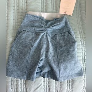 NWT Bombshell Sportswear V Scrunch Shorts - Baby Blue - Size S